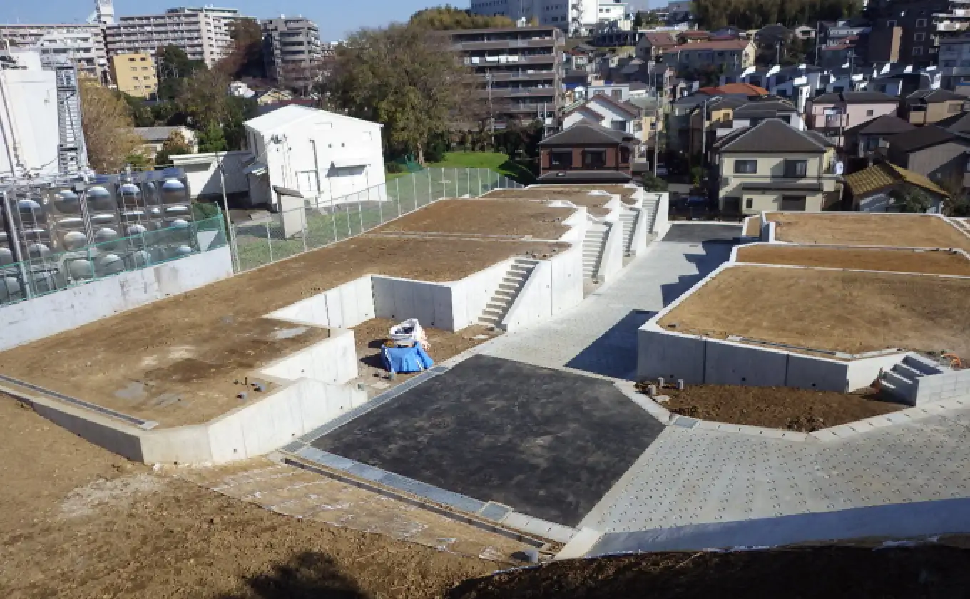 大規模敷地造成のイメージ